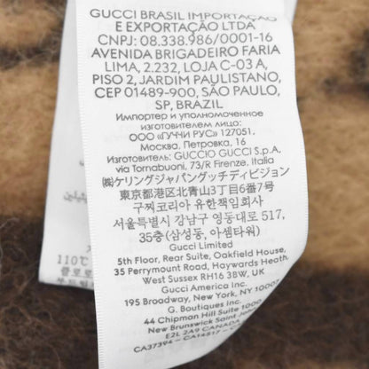 Gucci GG Alpaca Wool Scarf Brown — view 6