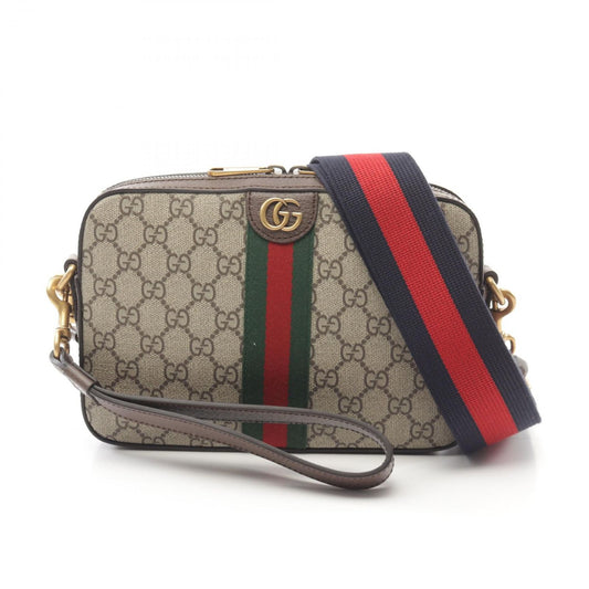 Gucci Shoulder Bag GG Supreme Sherry Line Canvas Leather
