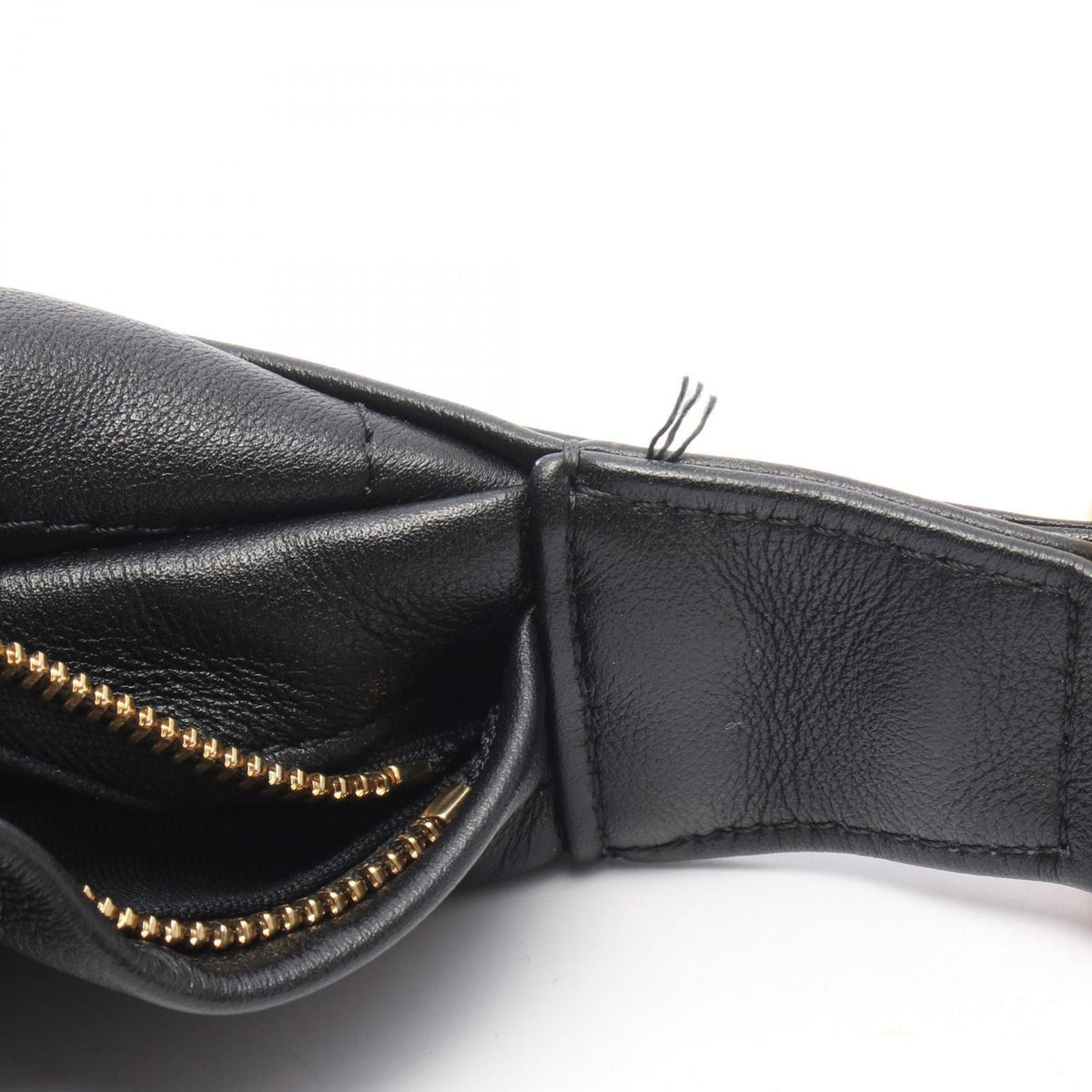 Chanel Shoulder Bag Quilted Hobo Black Lambskin — view 6