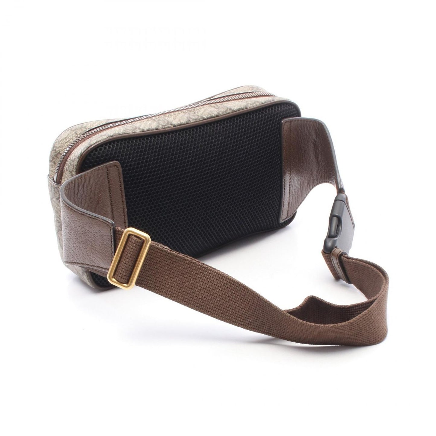 Gucci Waist Bag Ophidia GG Supreme Beige Dark Brown Canvas Leather — view 2