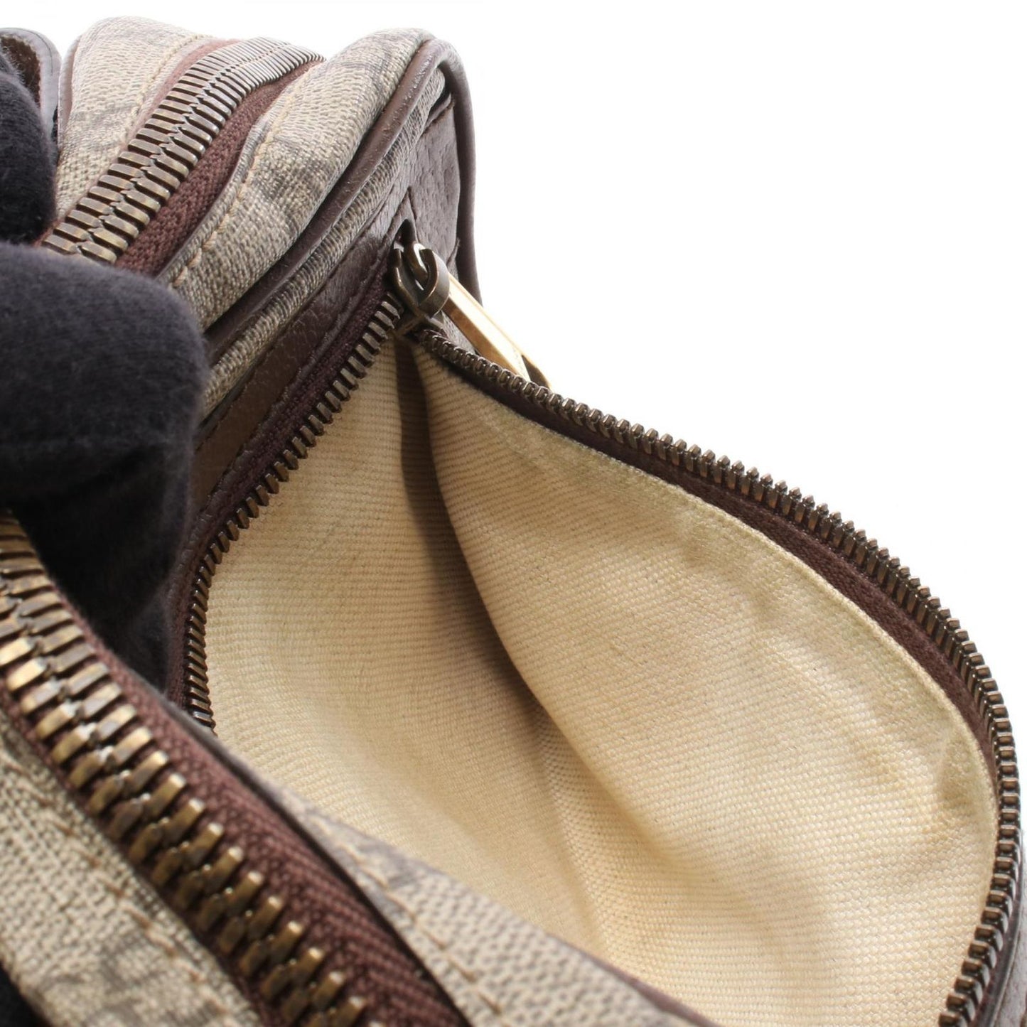 Gucci Waist Bag Ophidia GG Supreme Beige Dark Brown Canvas Leather — view 7