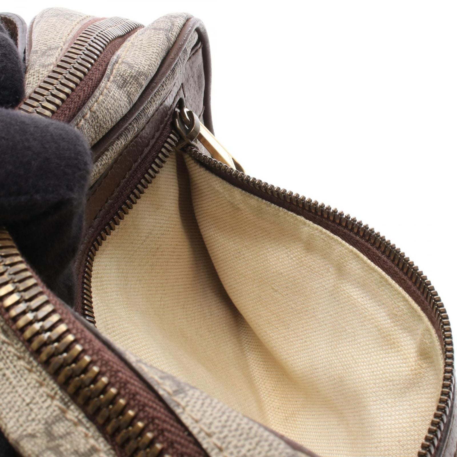 Gucci Waist Bag Ophidia GG Supreme Beige Dark Brown Canvas Leather — view 7