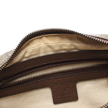 Gucci Waist Bag Ophidia GG Supreme Beige Dark Brown Canvas Leather — view 5