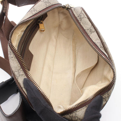 Gucci Waist Bag Ophidia GG Supreme Beige Dark Brown Canvas Leather — view 3