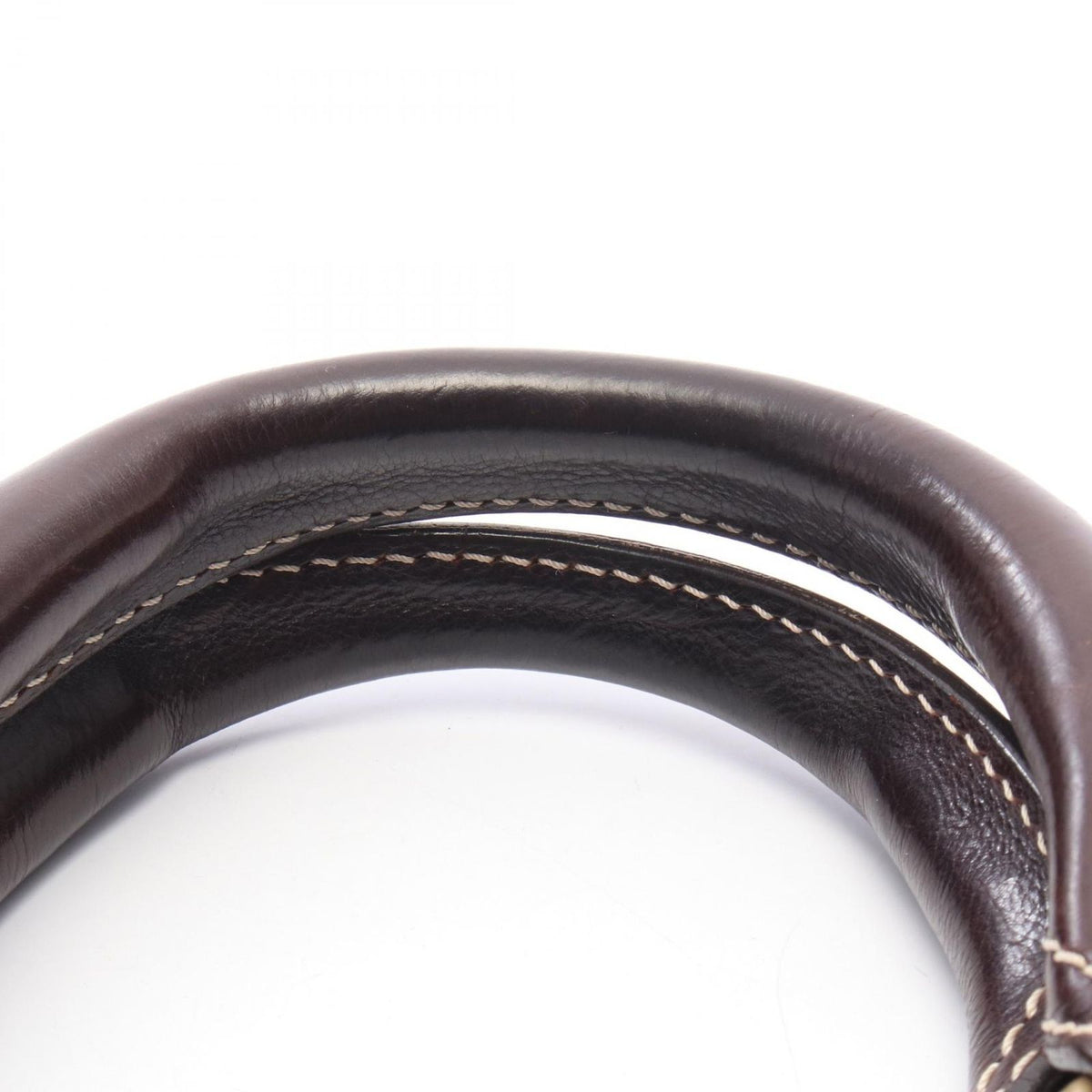 Celine Handbag Boogie Bag Dark Brown Leather — view 7