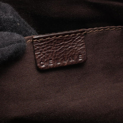 Celine Handbag Boogie Bag Dark Brown Leather — view 4
