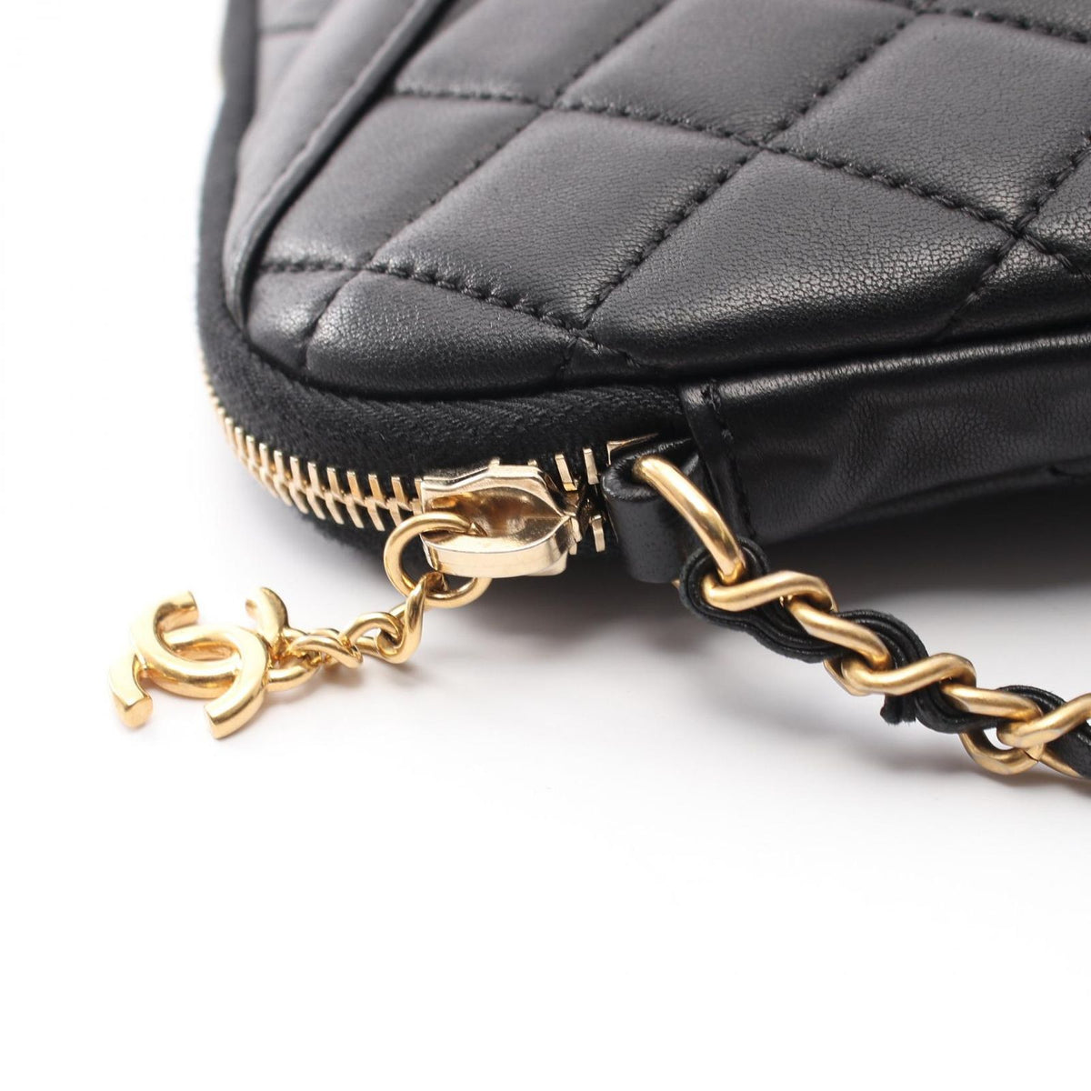 Chanel Shoulder Bag Girl Black Lambskin Chain — view 7