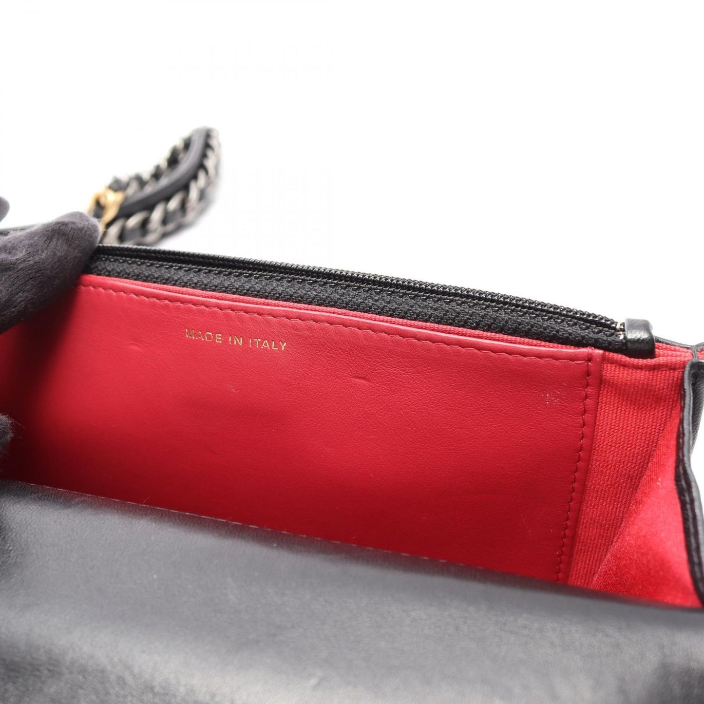 Chanel Shoulder Bag 19 Dizeneuf Quilted 2-Way Black Lambskin 19 Chain Wallet — view 7