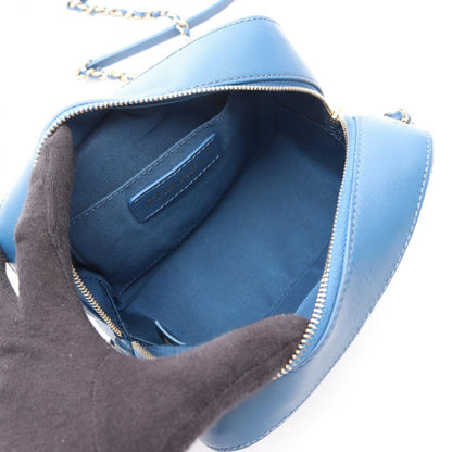 Chanel Shoulder Bag Quilted Small Blue Leather — view 3