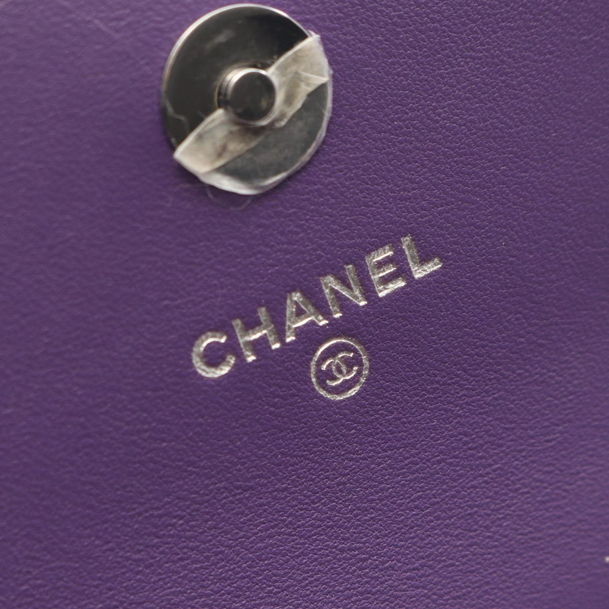 Chanel Shoulder Bag Quilted Top Handle Mini 2-Way Purple Lambskin Chain Wallet — view 4
