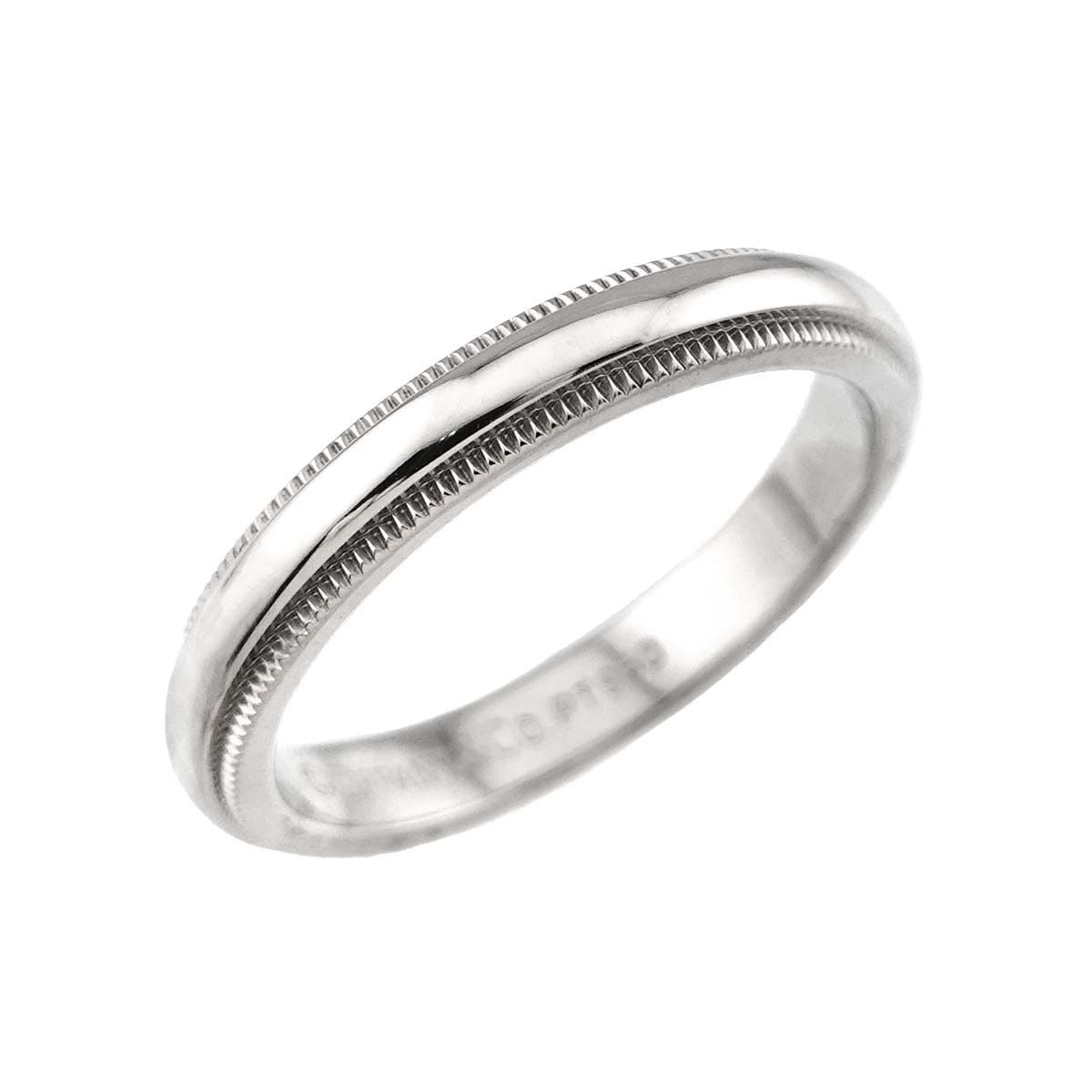 Tiffany & Co Milgray Ring Width Platinum Together Milgrain — view 4