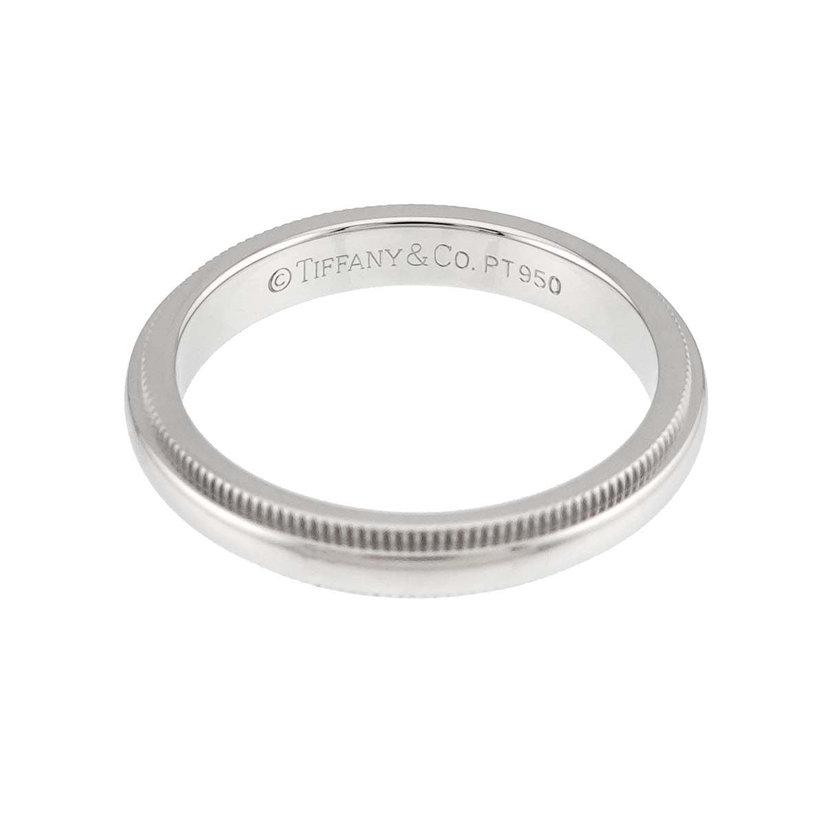 Tiffany & Co Milgray Ring Width Platinum Together Milgrain — view 3
