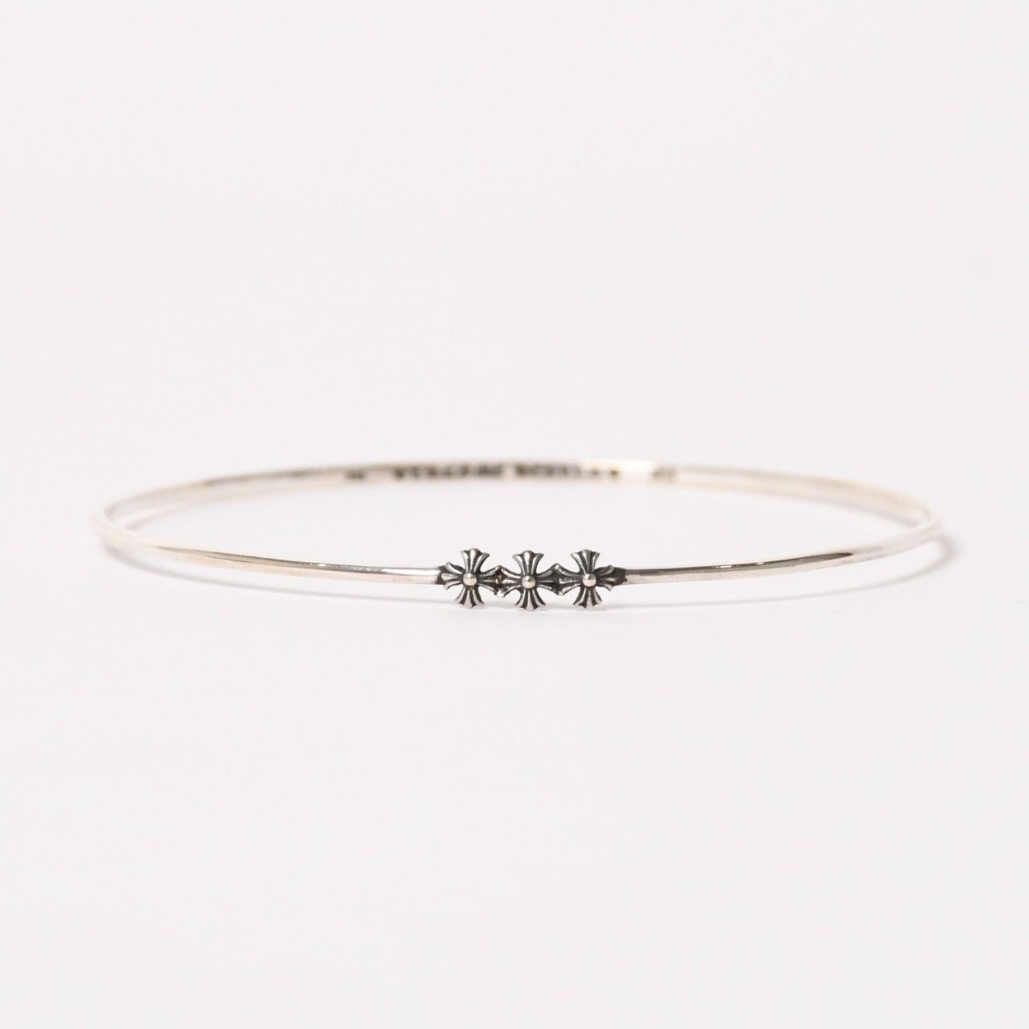 Chrome Hearts Bngl Bblgm Pls Bubblegum Plus Bangle 925 Sterling Silver Bracelet
