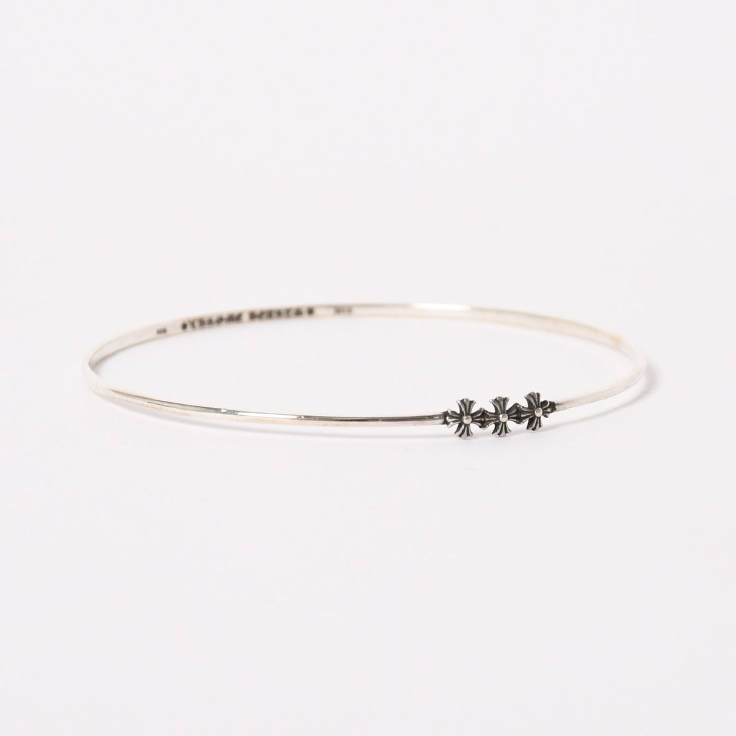 Chrome Hearts Bngl Bblgm Pls Bubblegum Plus Bangle 925 Sterling Silver Bracelet — view 2
