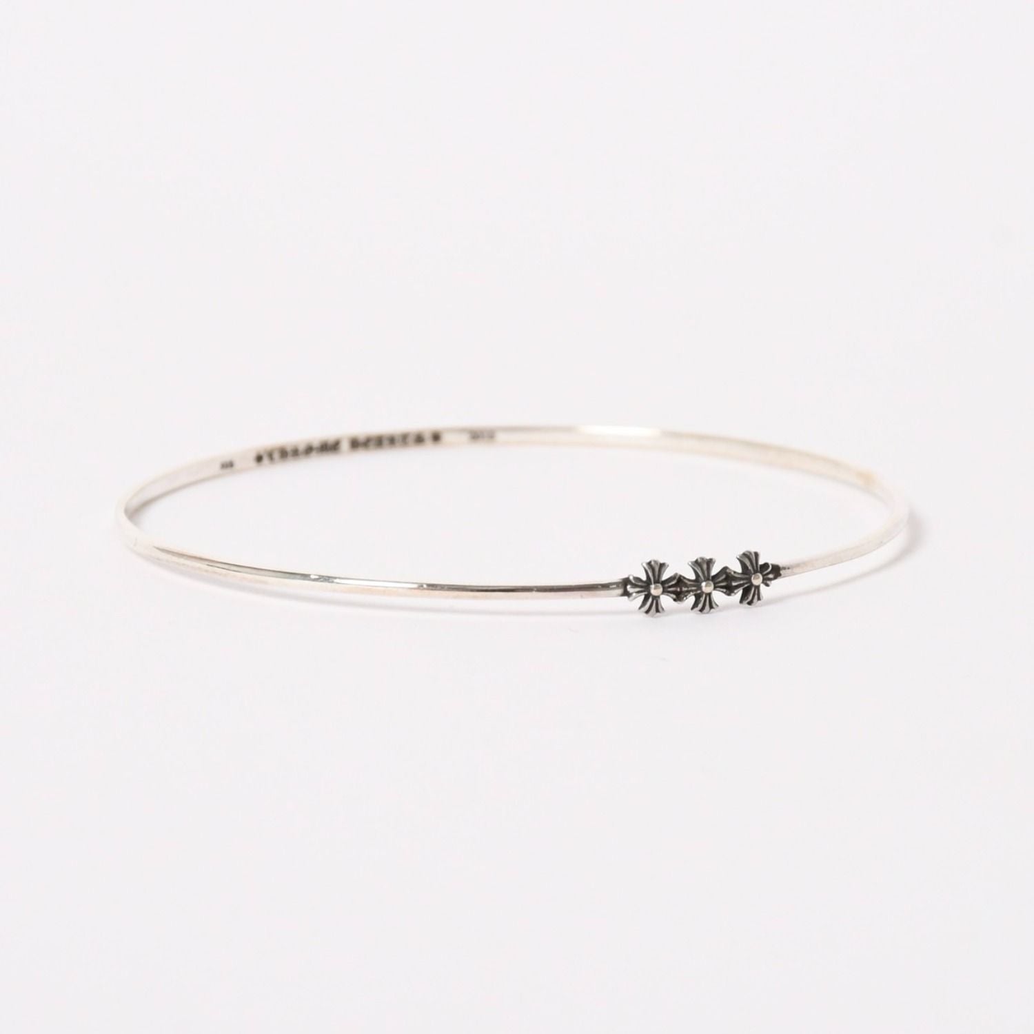 Chrome Hearts Bngl Bblgm Pls Bubblegum Plus Bangle 925 Sterling Silver Bracelet — view 2