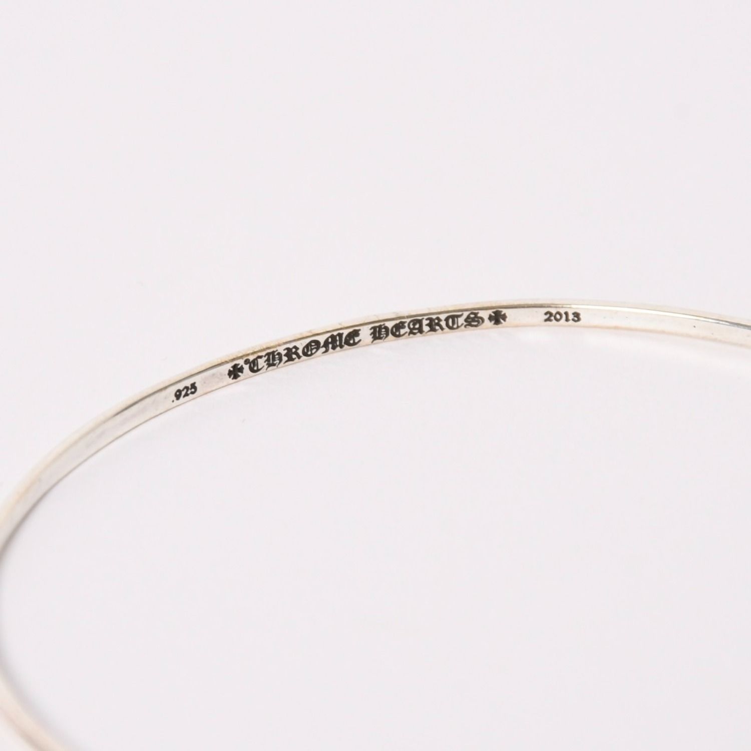 Chrome Hearts Bngl Bblgm Pls Bubblegum Plus Bangle 925 Sterling Silver Bracelet — view 7