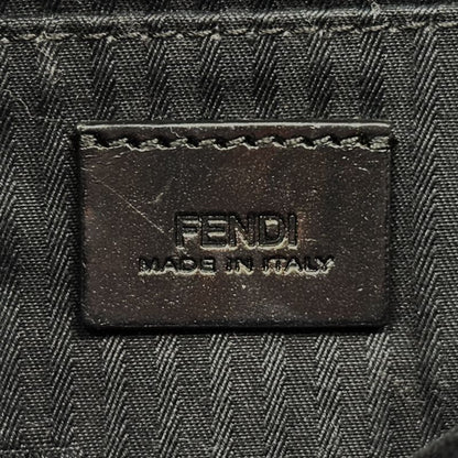 Fendi Shoulder Bag Leather Black Chain Small — view 6