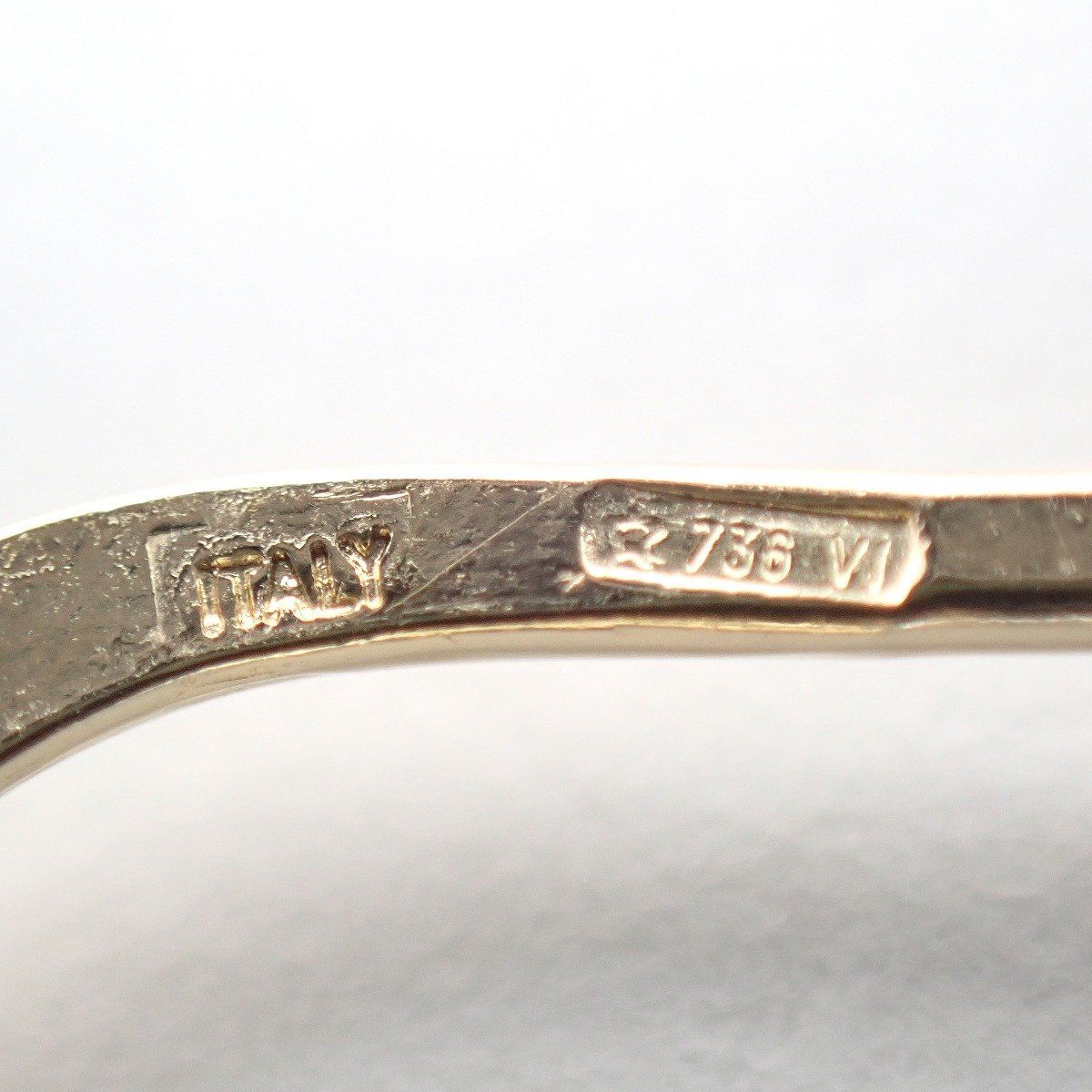 Bottega Veneta Hoop Earrings 925 Sterling Silver Gold Pawn — view 4