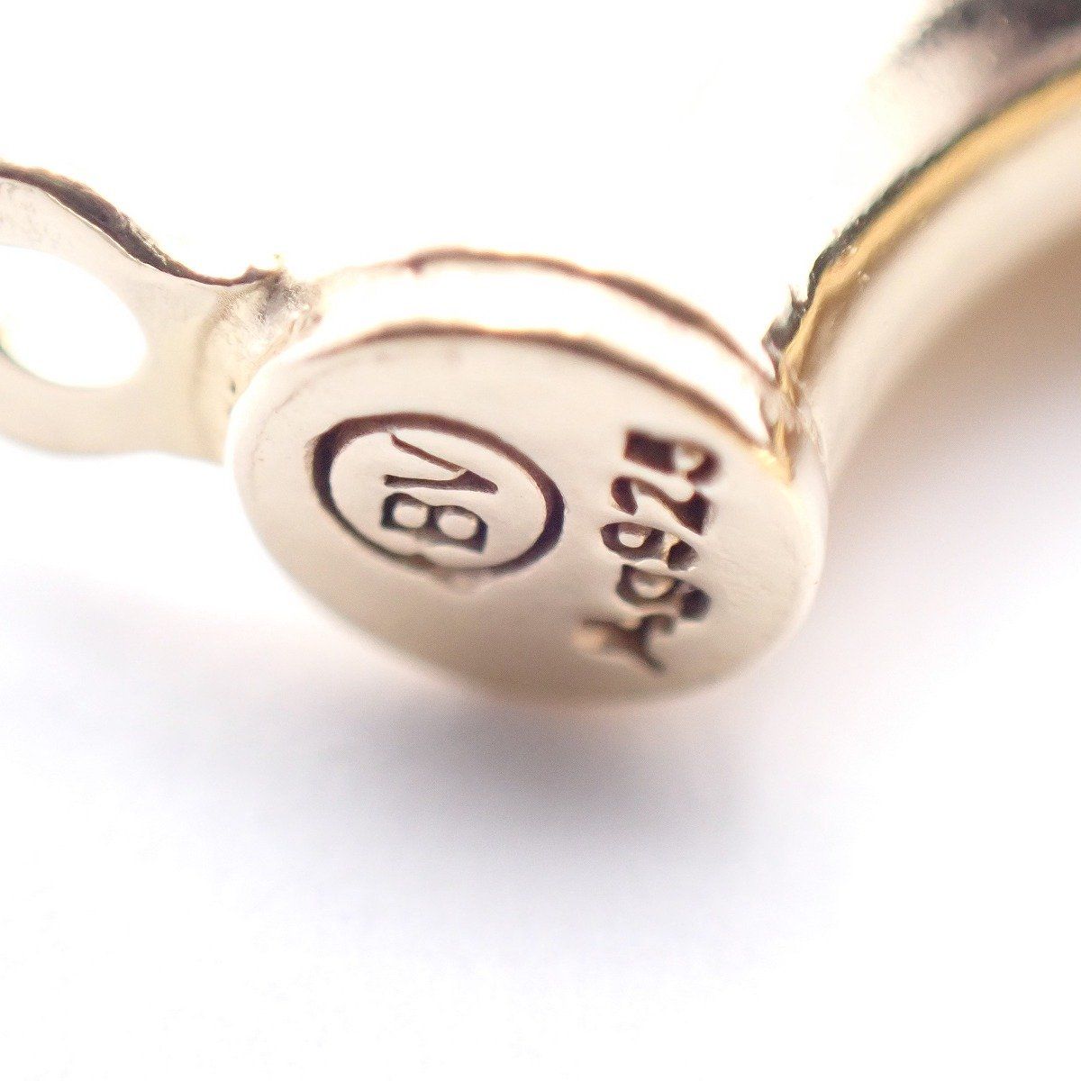 Bottega Veneta Hoop Earrings 925 Sterling Silver Gold Pawn — view 5