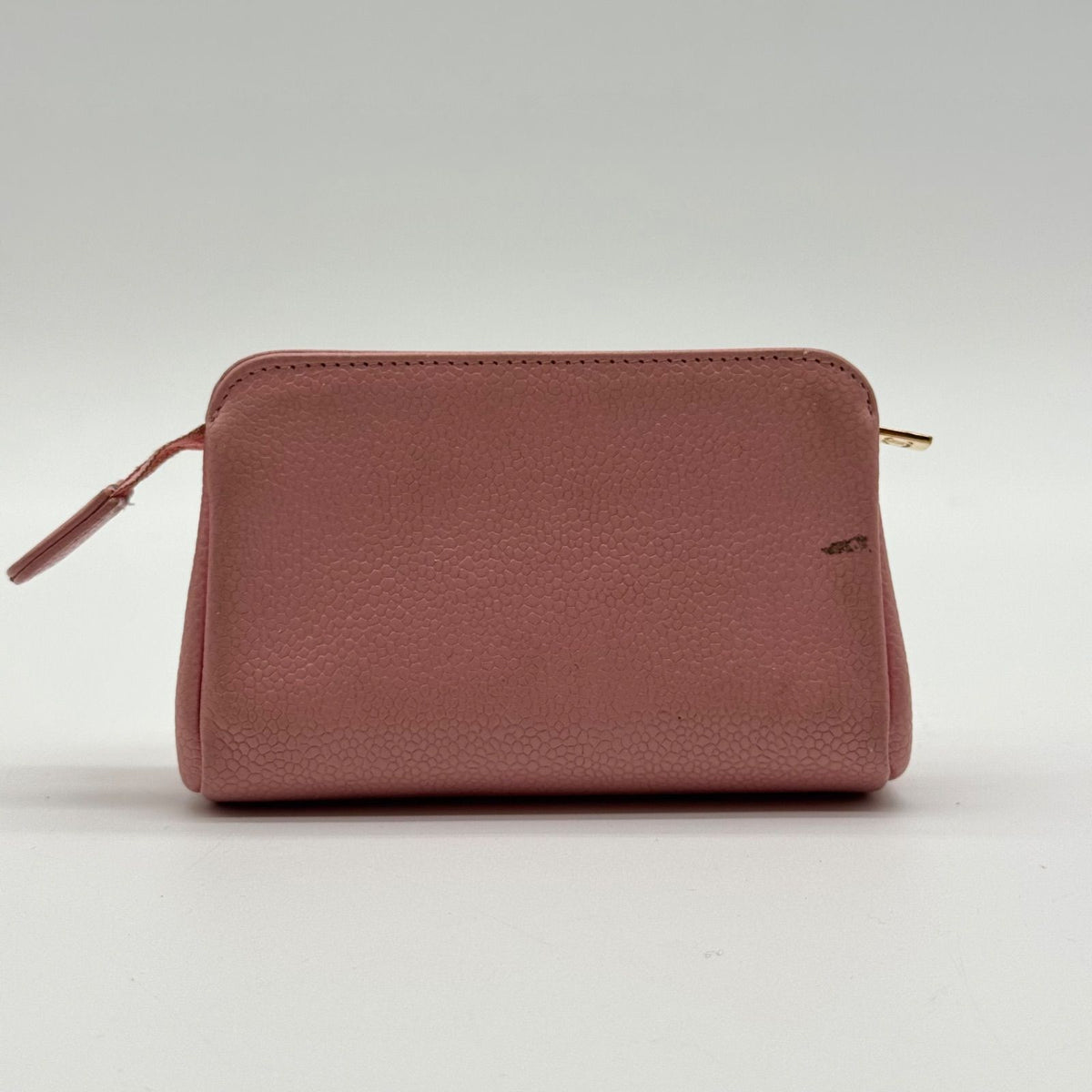 Chanel Large Pouch CC Logo Pink Leather Gold — view 2