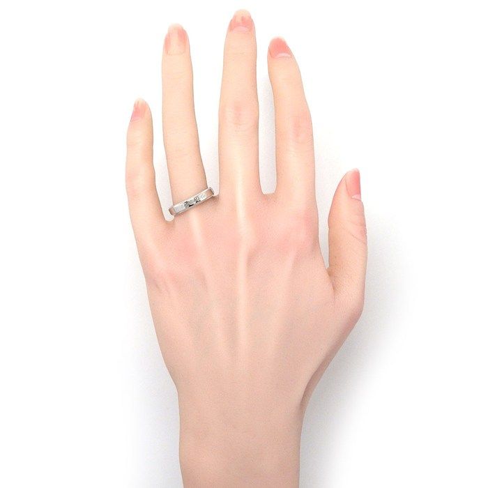 Tiffany & Co Ring Notes Mill Gray Band Logo Signature — view 4