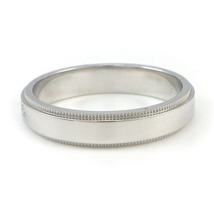Tiffany & Co Ring Notes Mill Gray Band Logo Signature — view 2