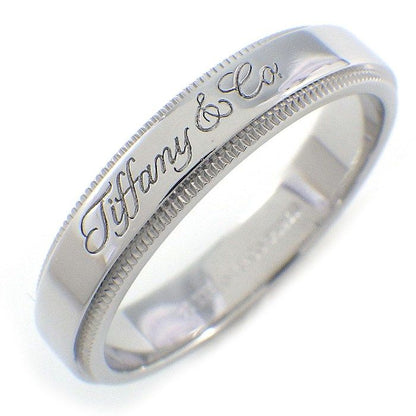 Tiffany & Co Ring Notes Mill Gray Band Logo Signature