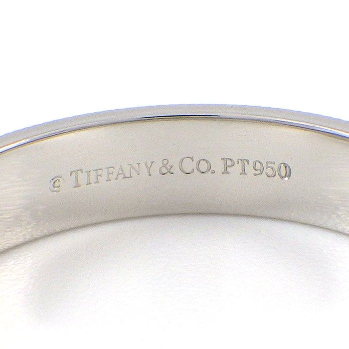 Tiffany & Co Ring Notes Mill Gray Band Logo Signature — view 3