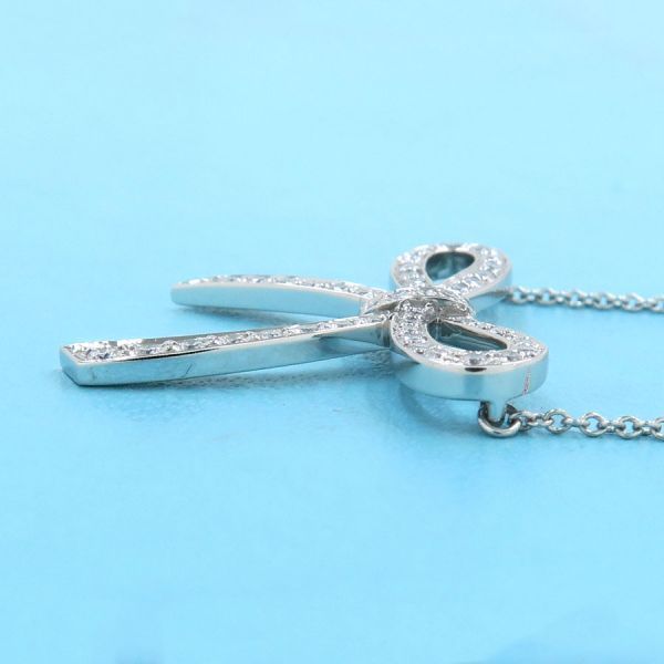 Tiffany & Co Bow Diamond Necklace — view 2
