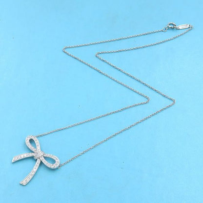 Tiffany & Co Bow Diamond Necklace — view 4