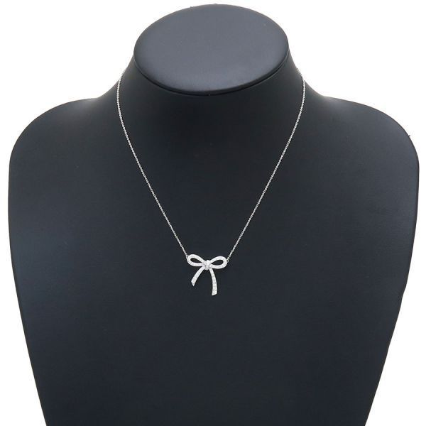 Tiffany & Co Bow Diamond Necklace — view 7