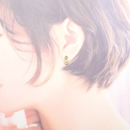 Fendi O-Rock Earrings Gold Color Rhinestone Pawn — view 8