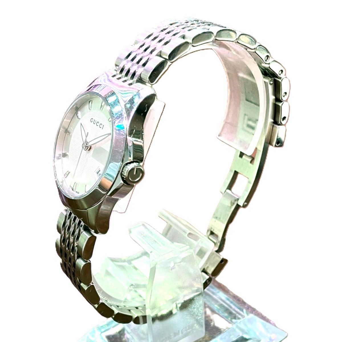 Gucci Timeless Watch SS Quartz White Dial 126.5 — view 2