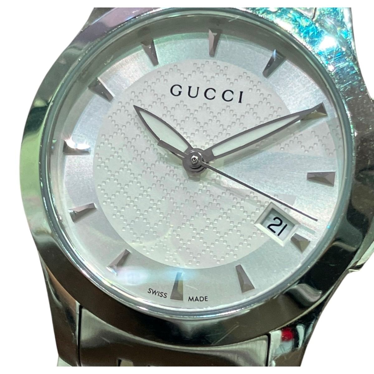 Gucci Timeless Watch SS Quartz White Dial 126.5 — view 4