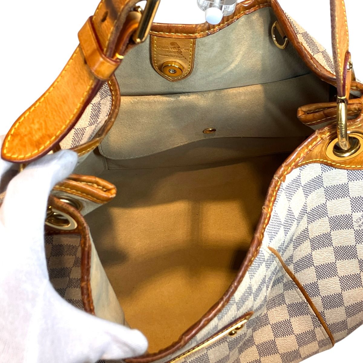 Louis Vuitton Galleria PM Damier Azur Shoulder Bag Canvas — view 5