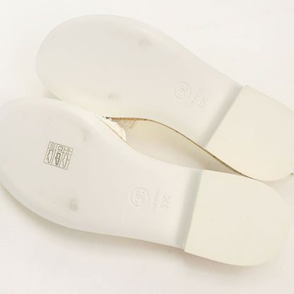 Chanel Sandals Tweed White — view 7