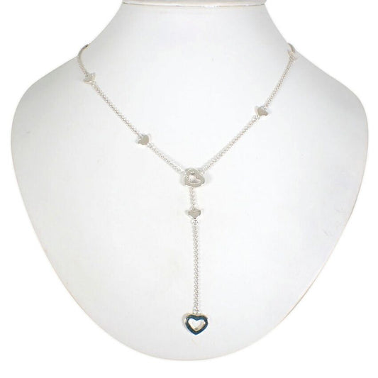 Tiffany & Co 925 Lariat Heart Necklace