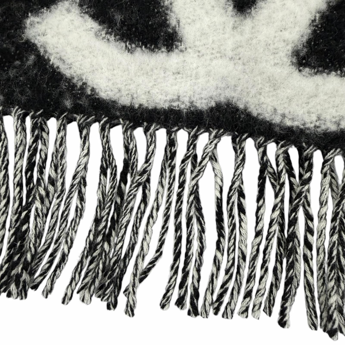 Chanel Cashmere Silk Blend CC Logo Scarf — view 7