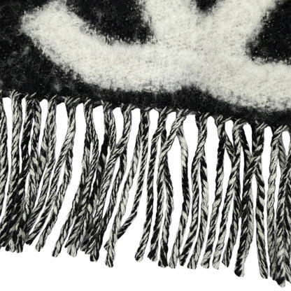 Chanel Cashmere Silk Blend CC Logo Scarf — view 7