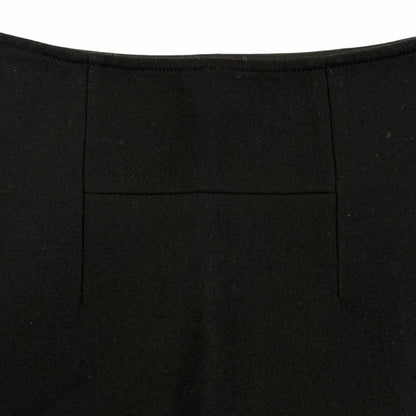 Hermes Wool Back Motif Trapezoid Skirt Mini Black 36 — view 6