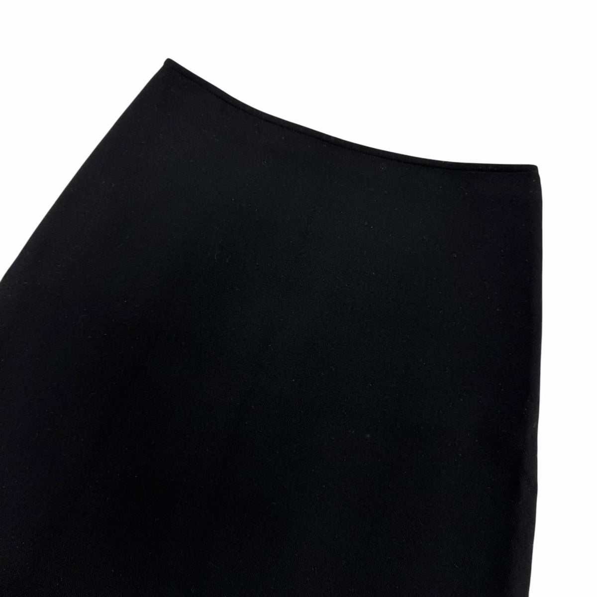 Hermes Wool Back Motif Trapezoid Skirt Mini Black 36 — view 3