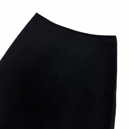 Hermes Wool Back Motif Trapezoid Skirt Mini Black 36 — view 3