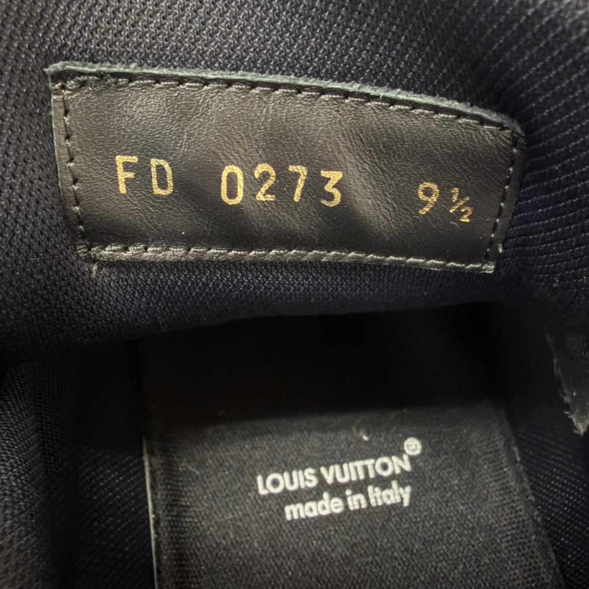 Louis Vuitton LV Trainers Line Monogram Denim Low-Cut Sneakers Black 9.5 — view 7