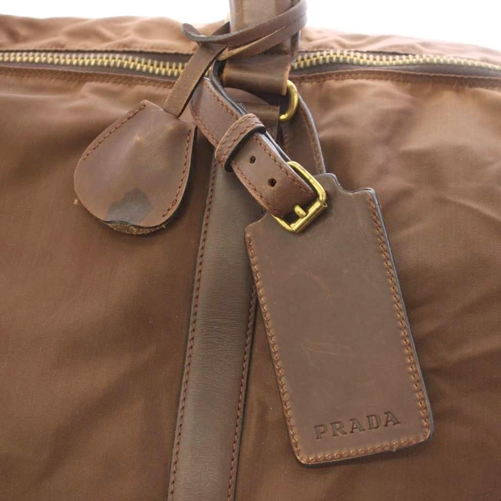 Prada Boston Bag Nylon Brown TK 4 — view 6