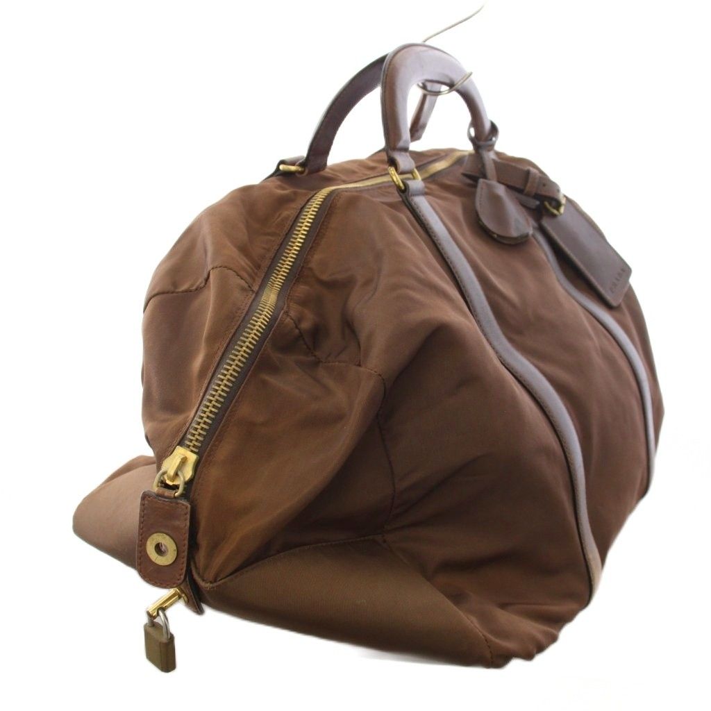 Prada Boston Bag Nylon Brown TK 4 — view 3