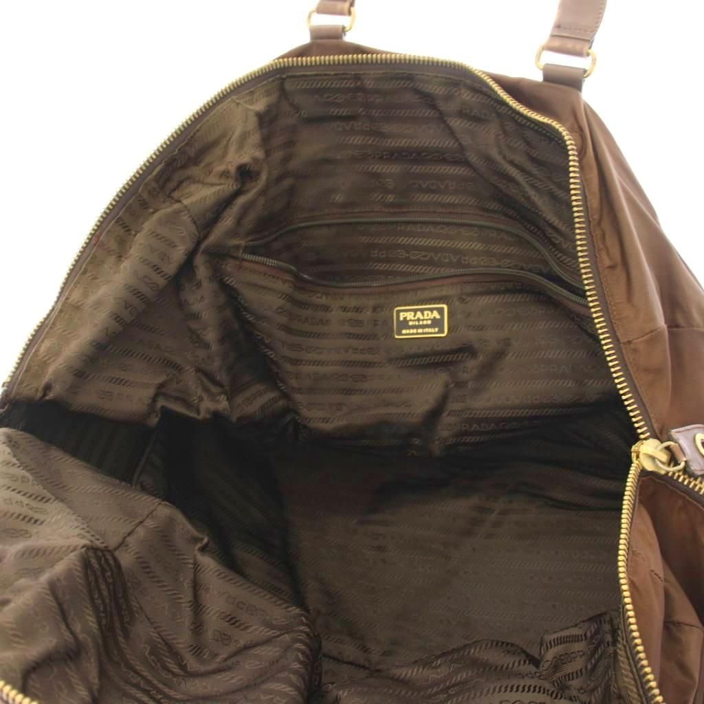 Prada Boston Bag Nylon Brown TK 4 — view 4