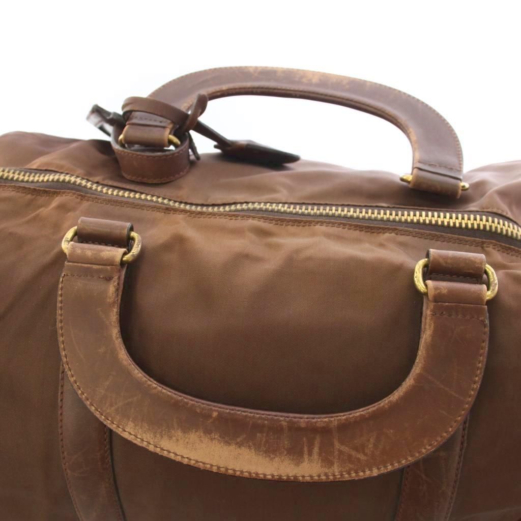 Prada Boston Bag Nylon Brown TK 4 — view 5