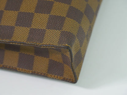 Louis Vuitton LV Pouch Toilette 26 Damier Ebene Clutch Brown — view 6