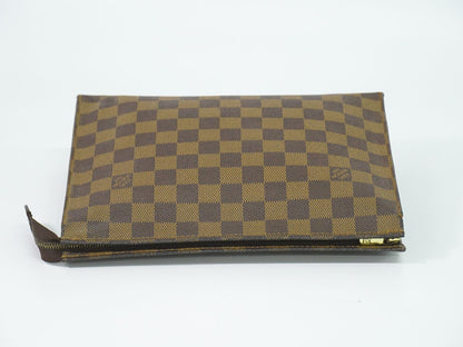 Louis Vuitton LV Pouch Toilette 26 Damier Ebene Clutch Brown — view 5