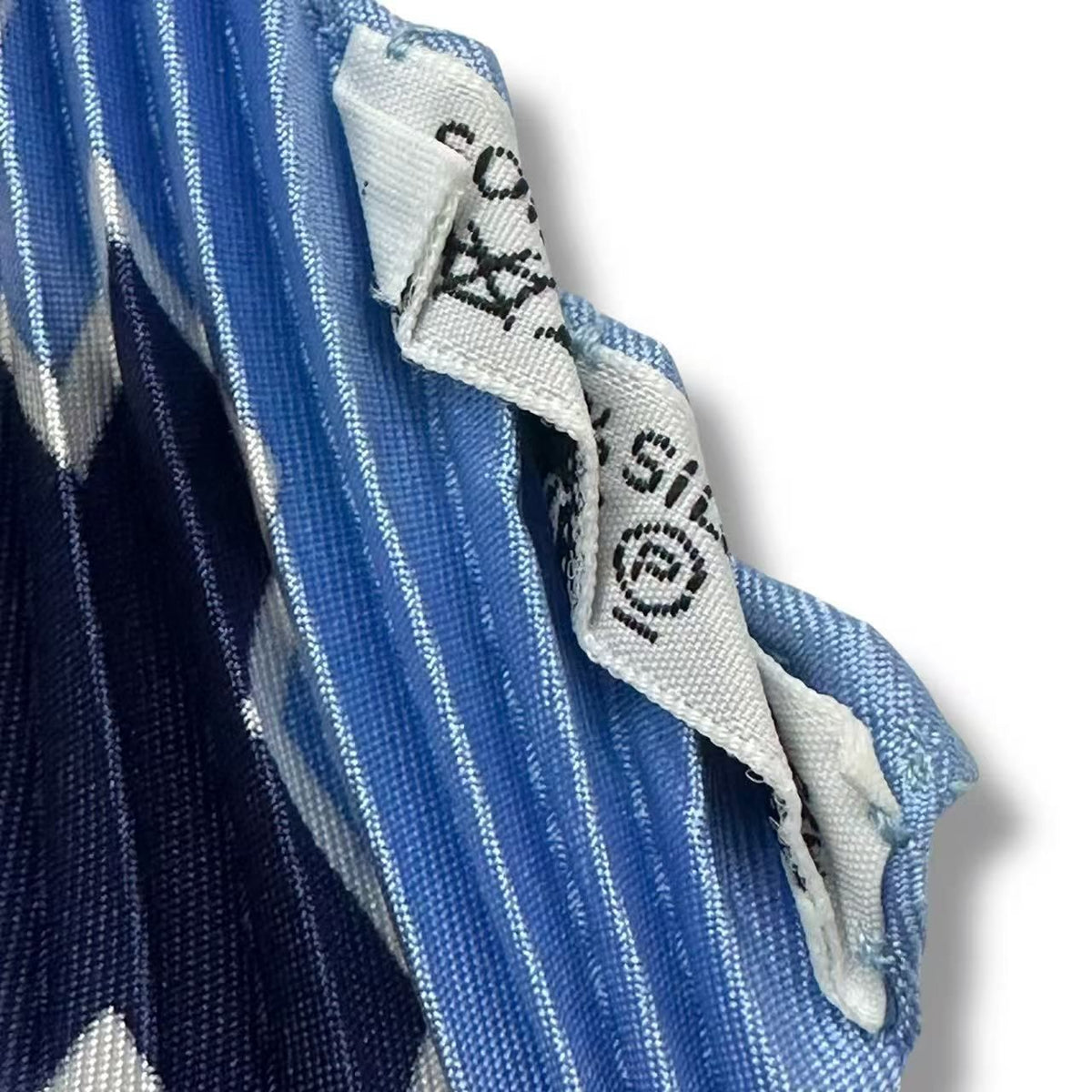 Hermes Pleated Scarf Idea Structure la Mecanique Des Idee Blue — view 7